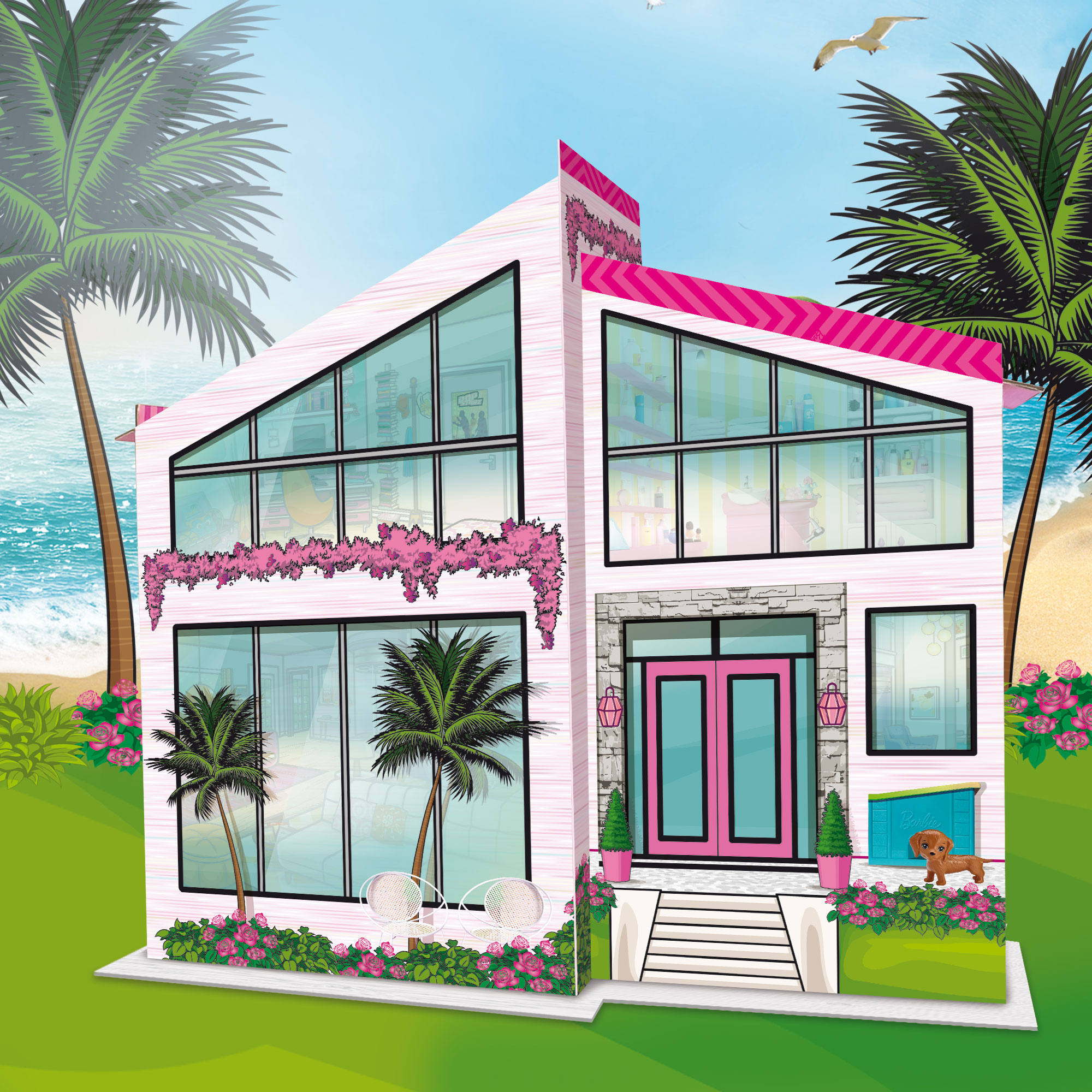 lisciani-barbie-dream-summer-villa-avec-poup-e-villa-2-tages image 3