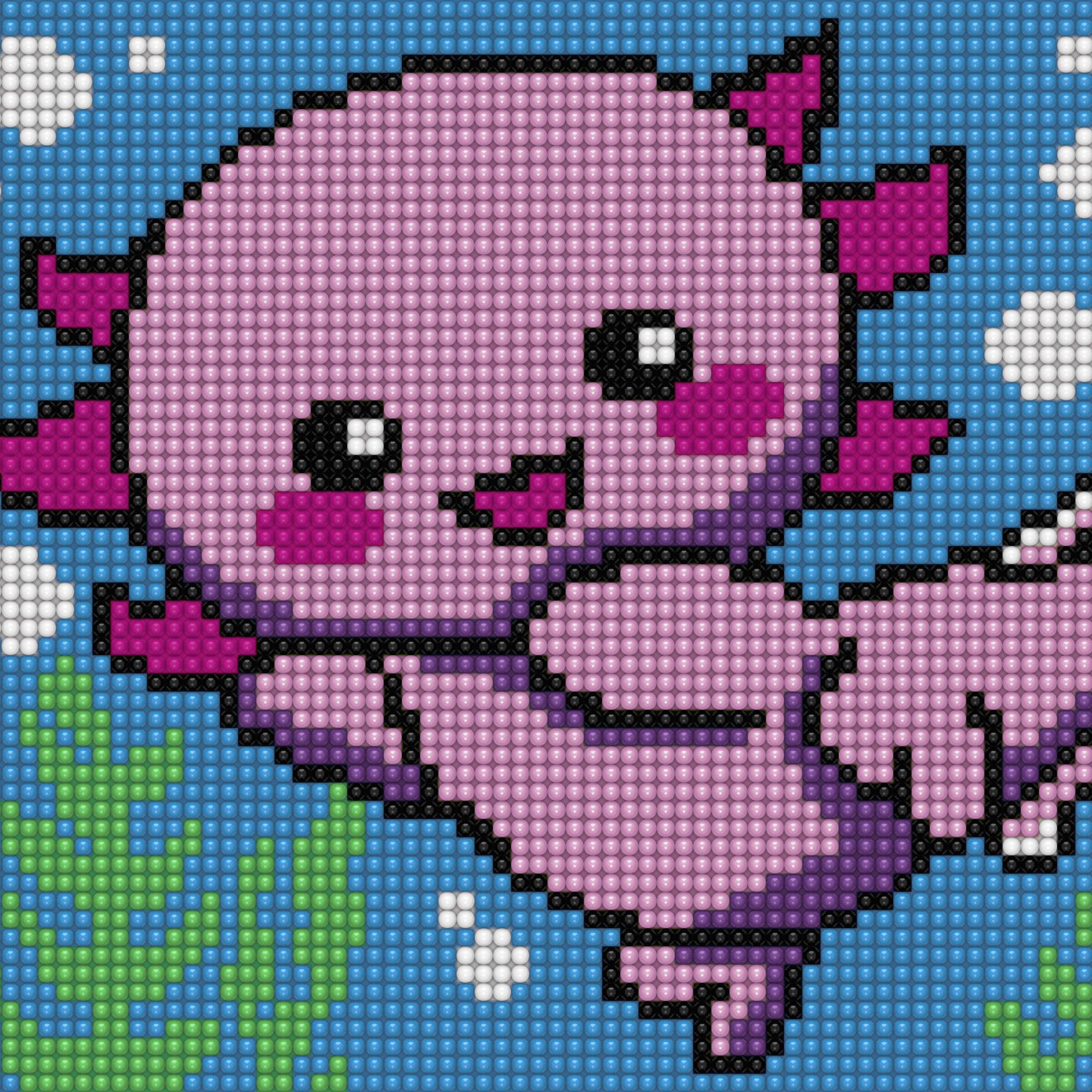 quercetti-pixel-art-4-kawaii-axolotl-mosa-que-avec-cadre image 3
