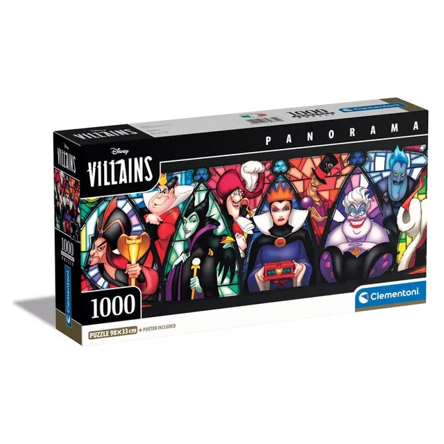 clementoni-disney-villains-puzzle-1000-pi-ces-98x33-cm image 1