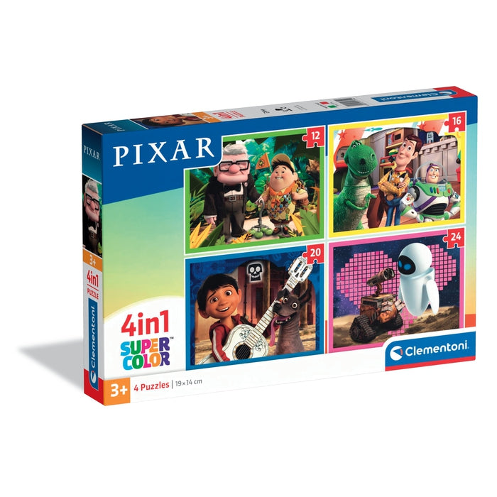 clementoni-pixar-coffret-4-puzzles-enfants-12-16-20-et-24-pi-ces image 1