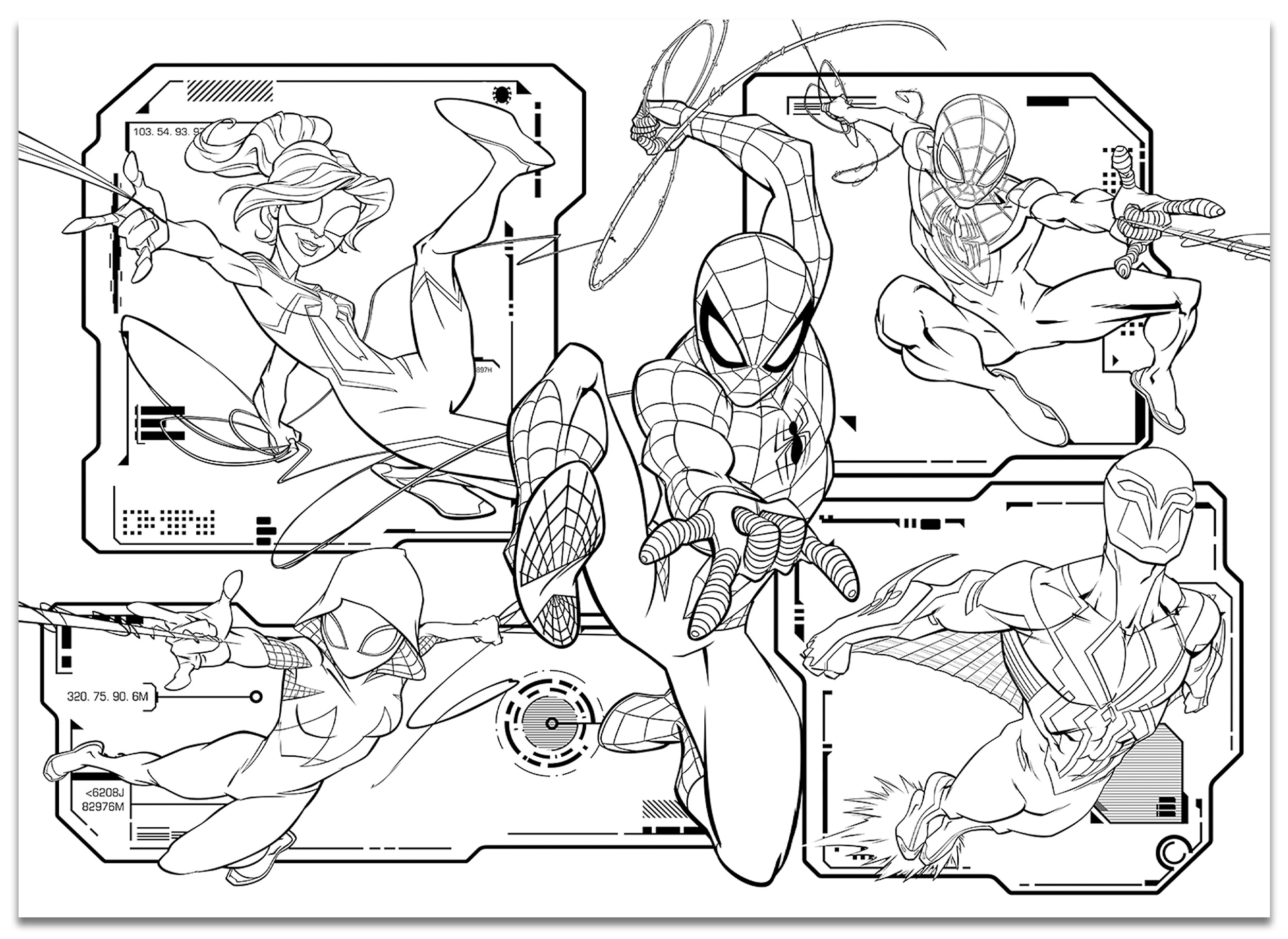 lisciani-marvel-puzzle-df-maxi-floor-4-x-48-spider-man-coffret-4-puzzles image 7