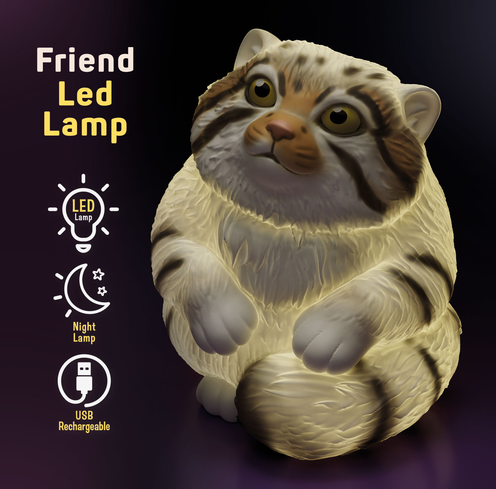 lisciani-rainy-days-lampada-gatto-di-pallas-lampe-chat image 3