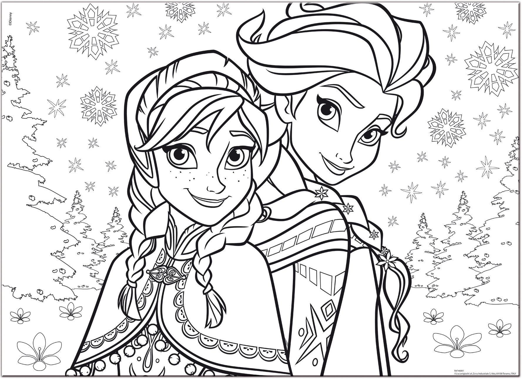 lisciani-disney-puzzle-double-face-maxi-floor-60-frozen-sisters-forever image 3