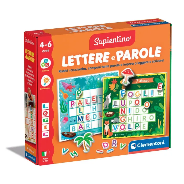 clementoni-sapientino-logic-lettere-e-parole-jeu-lettres-et-mots-4-6-ans image 1