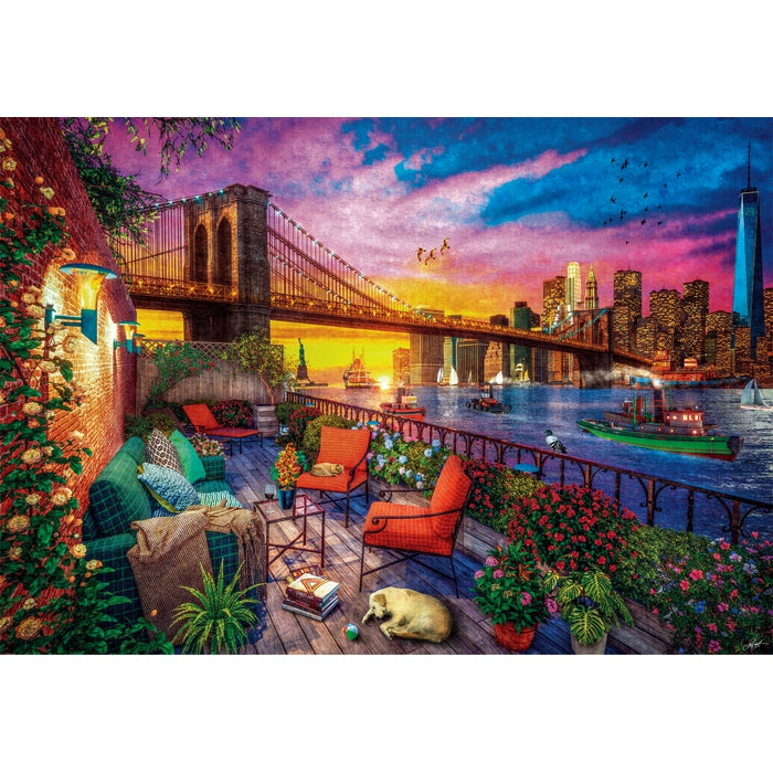 clementoni-puzzle-manhattan-balcony-sunset-3000-pi-ces image 2