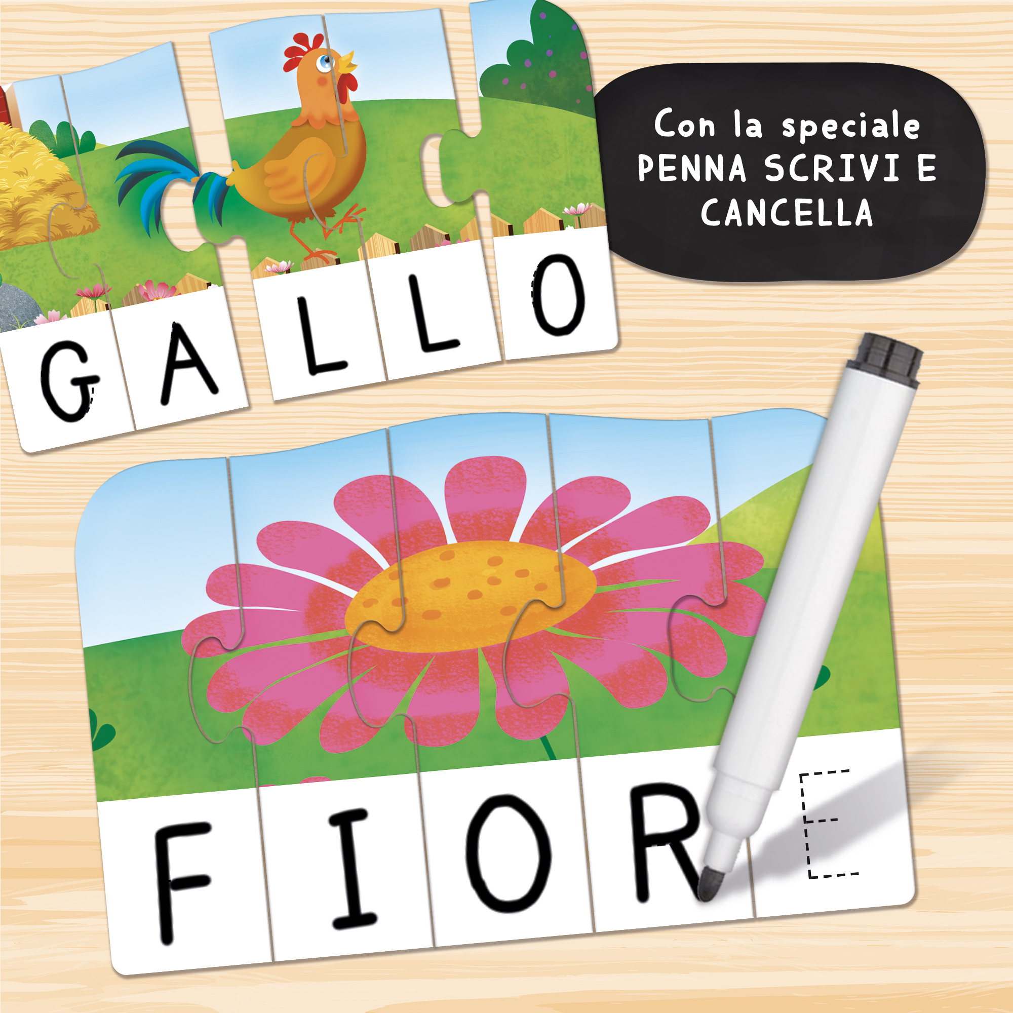 lisciani-carotina-les-utilissimi-mes-premiers-mots-puzzle image 4