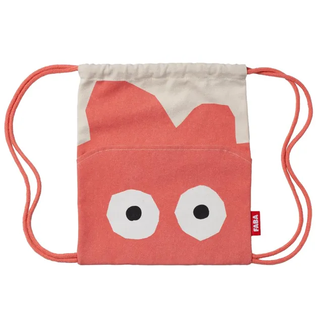 faba-sac-dos-hop-rouge-en-coton-pour-conteurs-faba-et-faba image 1