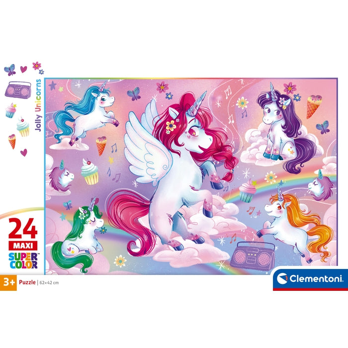 clementoni-jolly-unicorns-puzzle-enfant-24-maxi-pi-ces image 4